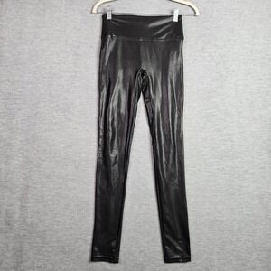 Spanx Faux Leather Pull-On Mid-Rise Casual Skinny Legging Women's Size S